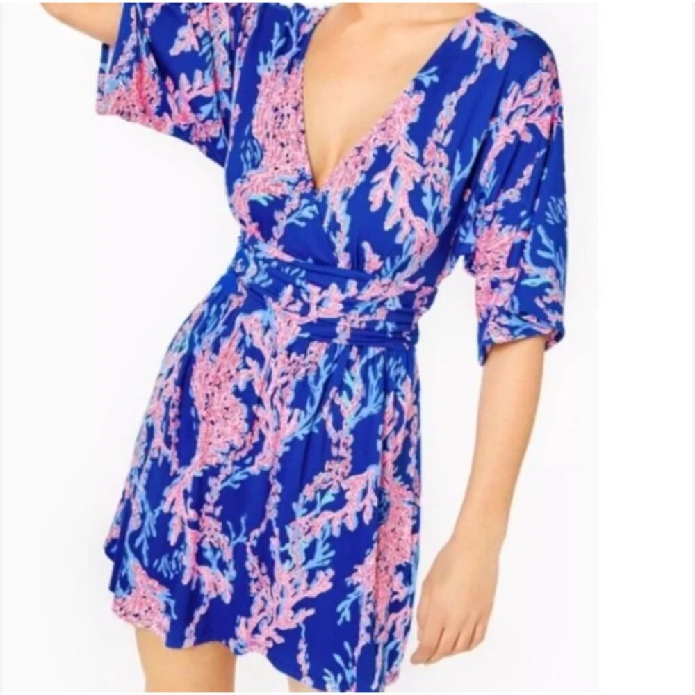 Lilly Pulitzer Parigi Skort Romper in Borealis Blue XL